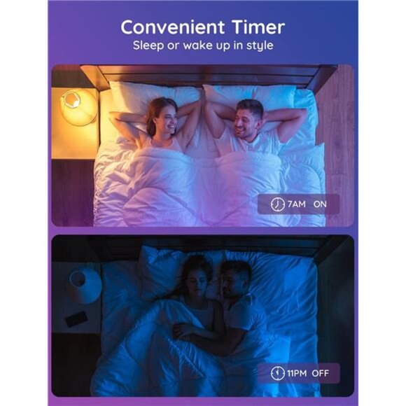 Govee Smart Light Bulbs, Color Changing Light Bulb, Work with Alexa and Google - Picture 4 of 7